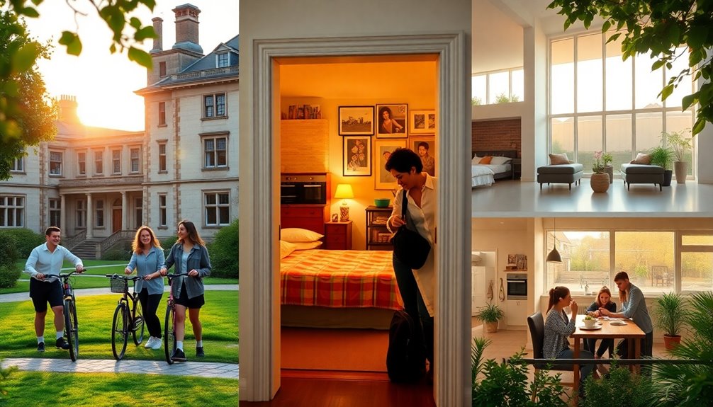 accommodation and meal options