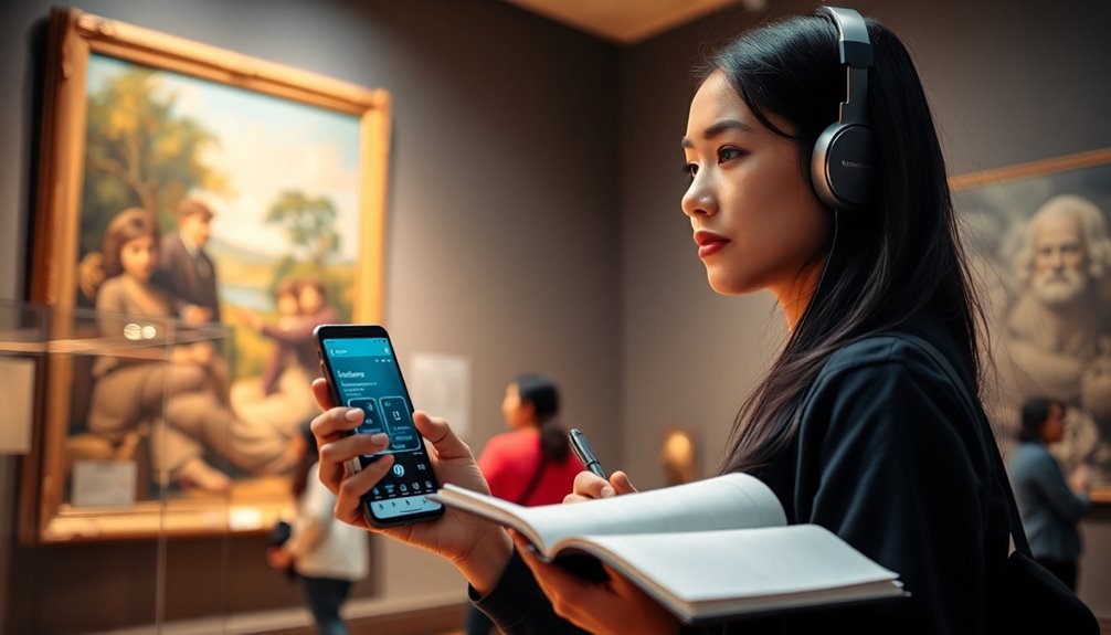 active museum vocabulary learning