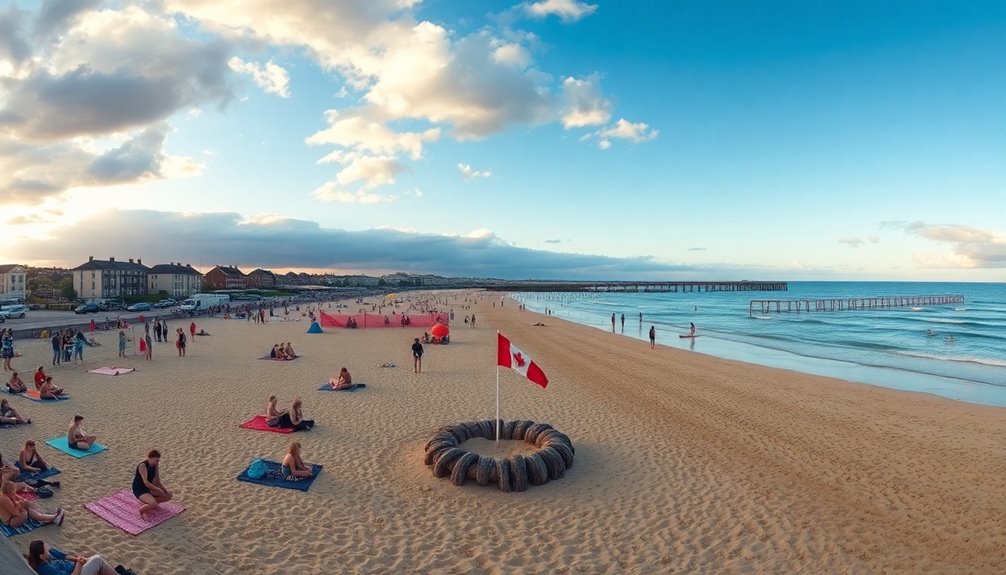beaches as social hubs