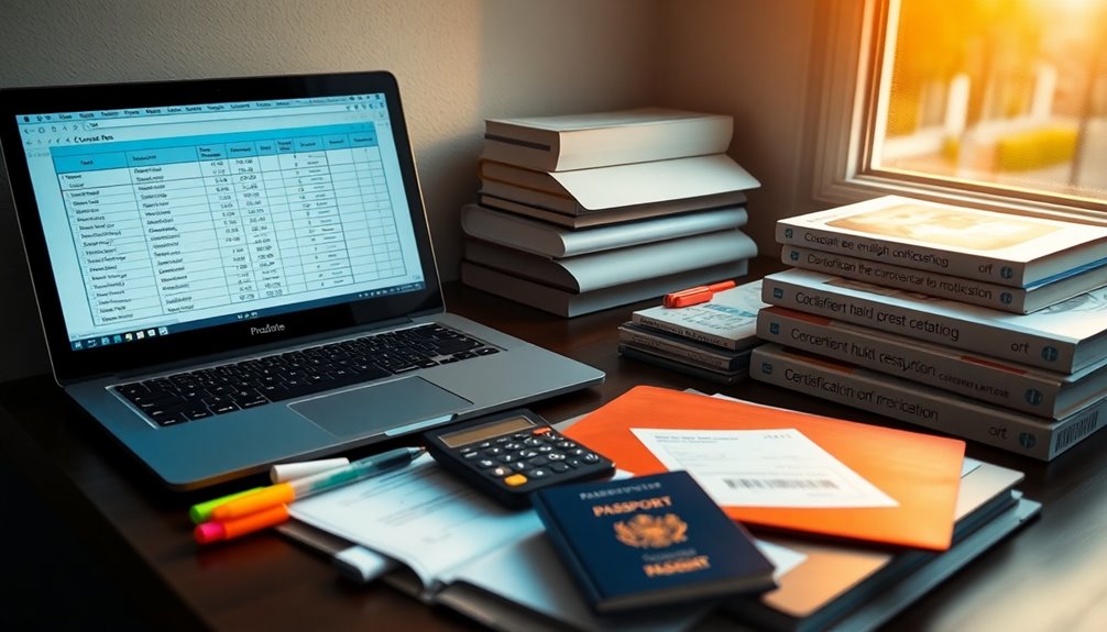 budget for exam materials