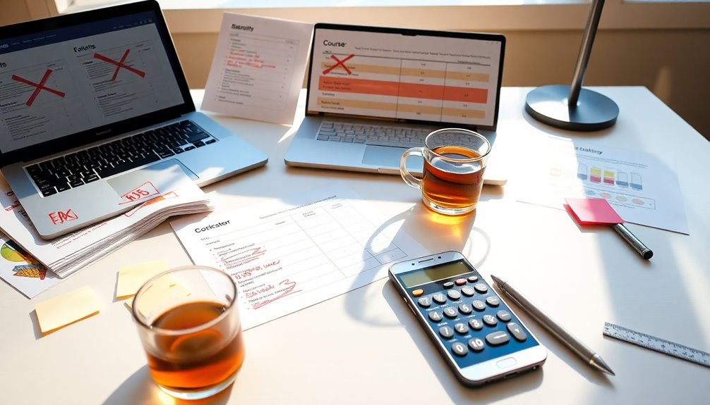 comparing intensive course costs