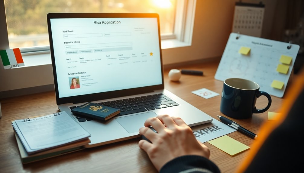 complete online visa application