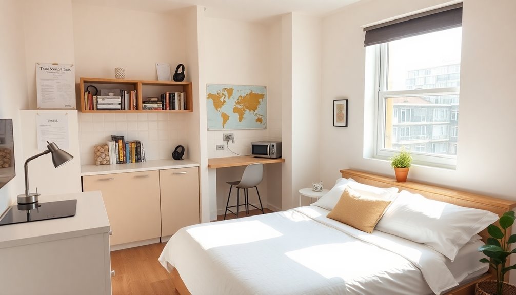 essential studio flat features