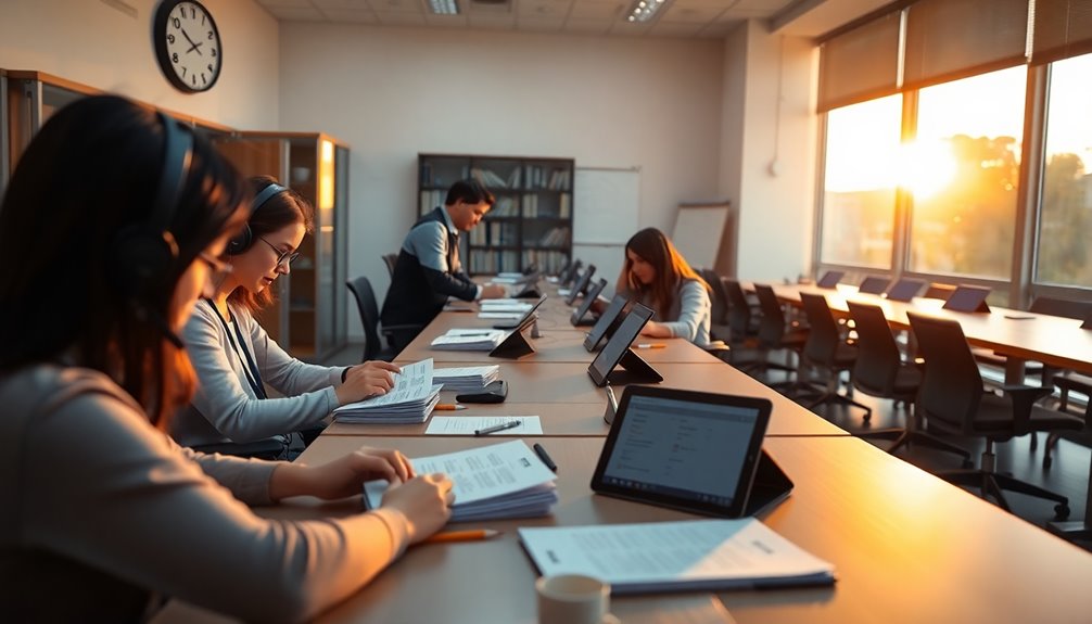 extensive practice and mock exams