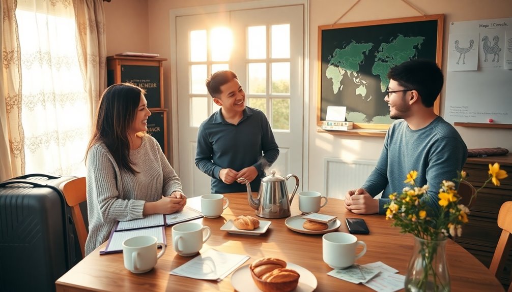 immersive language practice homestays