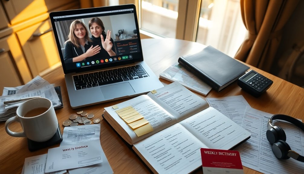 language courses and expenses