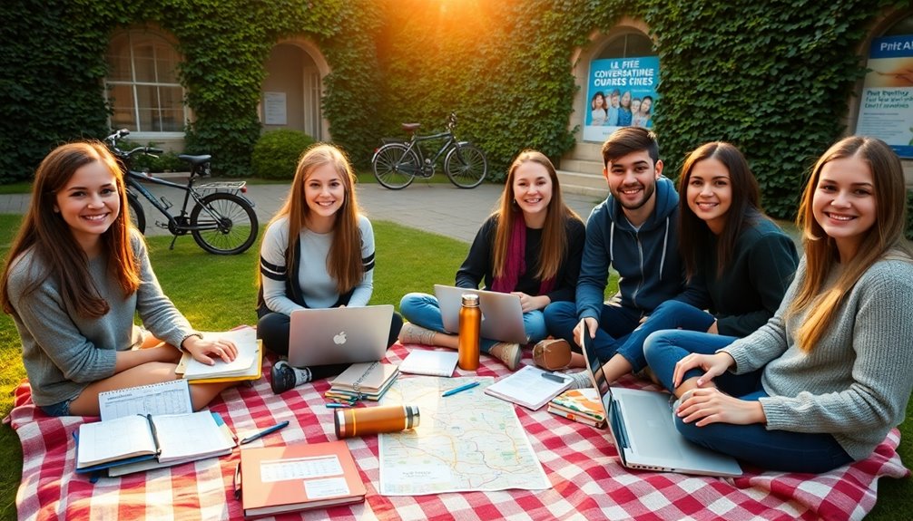 low cost language study group