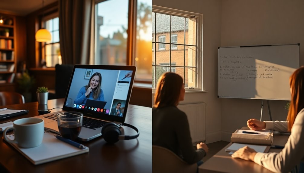 online vs in person tutoring