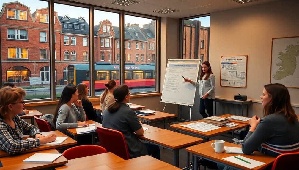 placement tests for evening classes