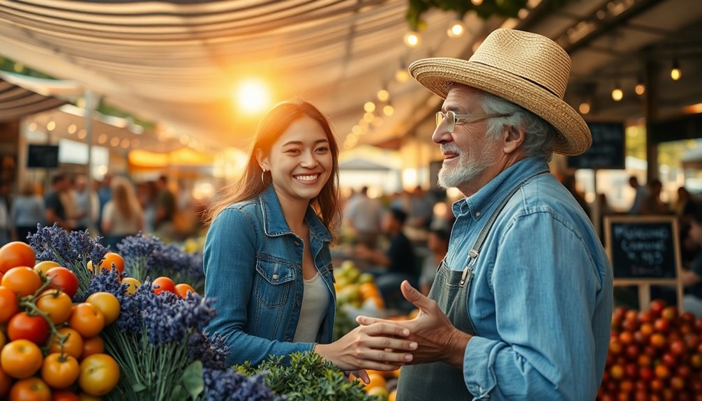 practice language at markets