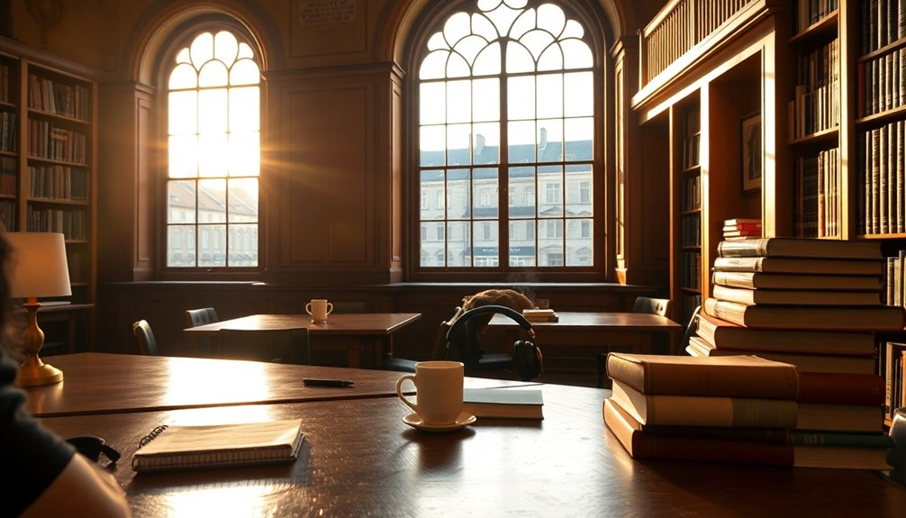 quiet study spaces abound
