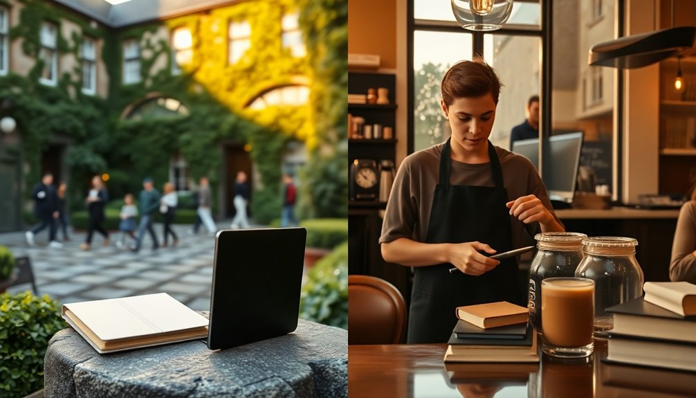 scholarships versus work study options