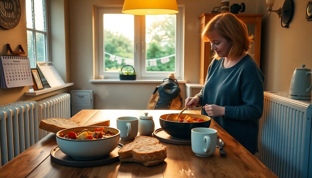 structured mealtime customs observed