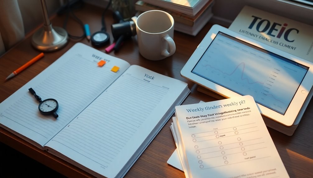 structured weekly study plan