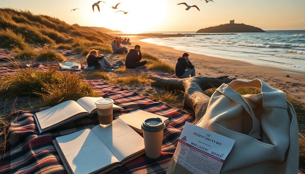 student beach day savings