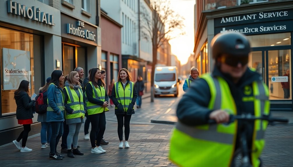 student services and healthcare