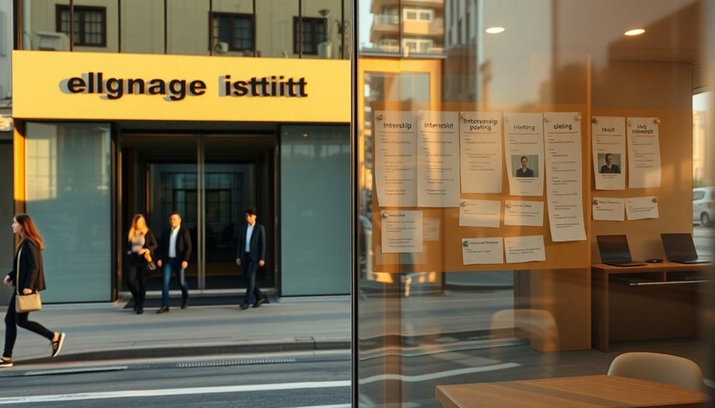 weak internship language schools