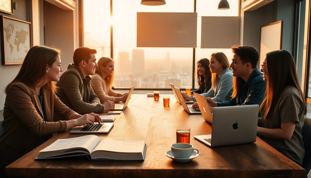 work and study english